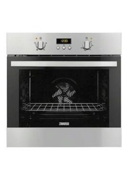 Zanussi Zob35361Xk 60Cm Built-In Single Electric Oven - Stainless Steel